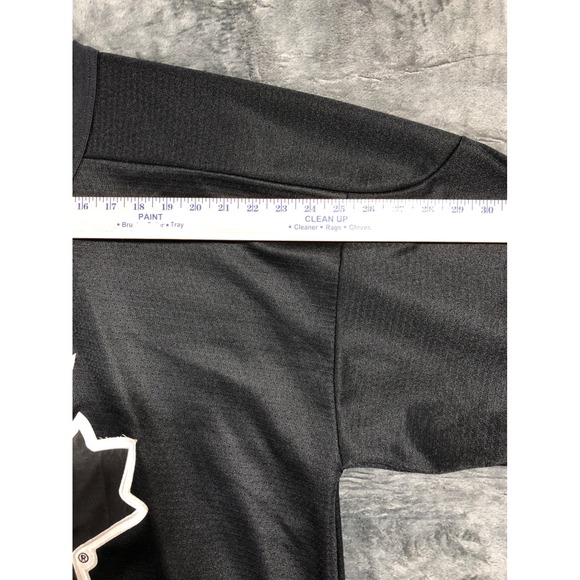 Bauer Team Canada Hockey Jersey Mens XL Black V-Neck Long Sleeve Graphic - Picture 3 of 7